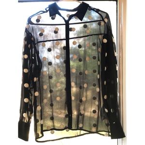 Sheer Dot Zara Blouse